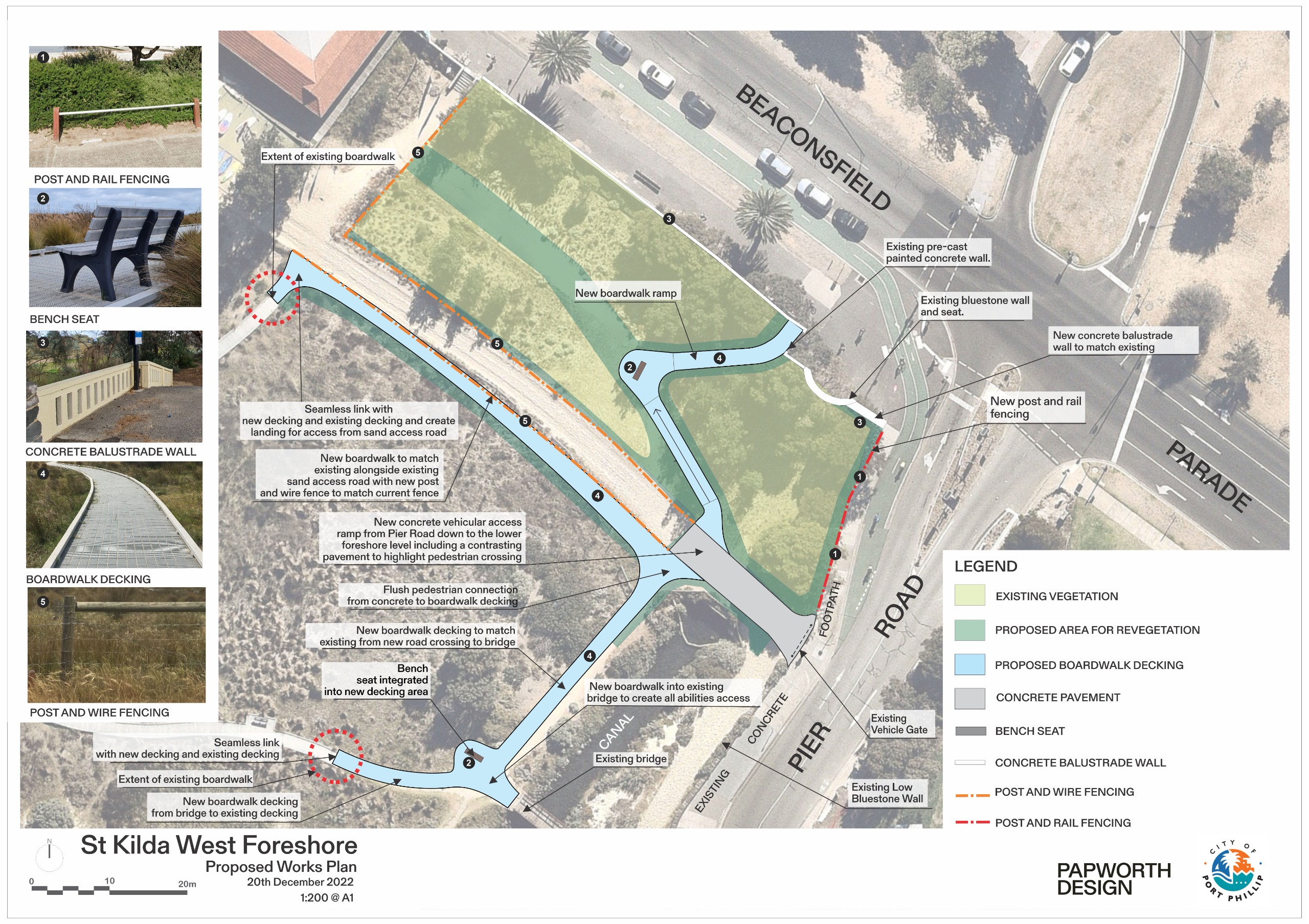 ​Concept plan for St Kilda West Beach boardwalk