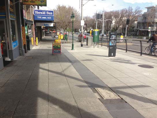 Photo Of Grey St And Fitzroy St Intersection Area For Upgrade