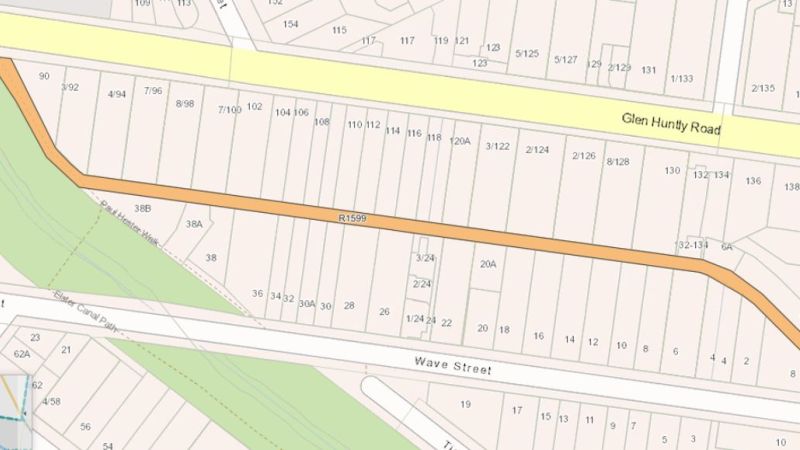 Lane R1599 location map